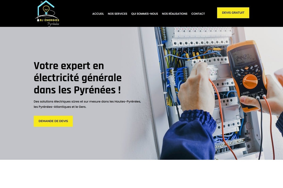 BJ Énergies Pyrénées - Site WordPress